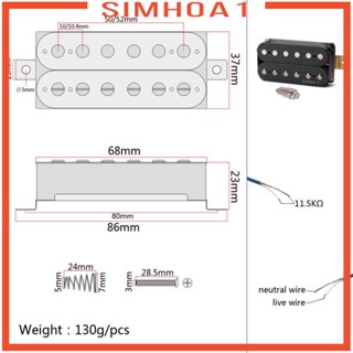 [Simhoa1] Alnico 5 Humbucker Pickup สกรูสะพานสายกีตาร์ 52 มม. สําหรับกีตาร์ไฟฟ้า