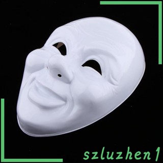 [Szluzhen1] หน้ากากเปล่า สีขาว สําหรับตกแต่งปาร์ตี้