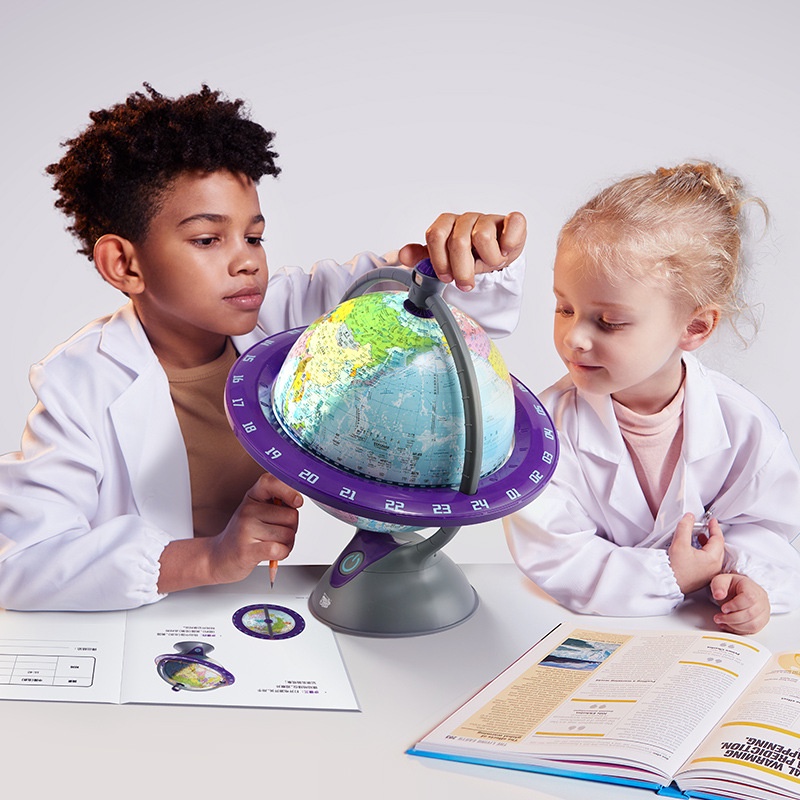 Science can ลูกโลกจำลอง เวลา ฤดูกาล แผนที่ วิทยาศาสตร์ อวกาศ World globe