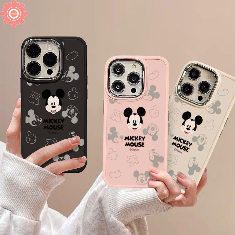 เคสโทรศัพท์มือถือ แบบนิ่ม ลายการ์ตูนมิกกี้ เมาส์ กันกระแทก สําหรับ IPhone 15 8 7 Plus XR 14 12 11 15 13 Pro MAX 7plus X XS MAX