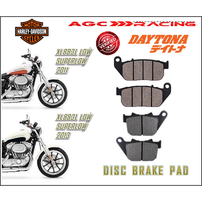 ผ้าเบรกแบบ HD XL883L LOW SUPERLOW 11-13 คุณภาพดีที่สุด