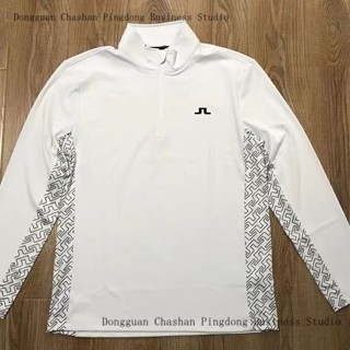 ใหม่ เสื้อยืดโปโล แขนยาว แบบยืดหยุ่น แห้งเร็ว มีซิป คุณภาพสู…