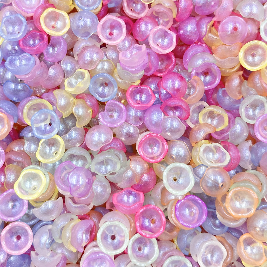 ลูกปัดอะคริลิค รูปชาม ขนาด 7.9*16 มม. สําหรับทําเครื่องประดับ แฮนด์เมด DIY 100 ชิ้น