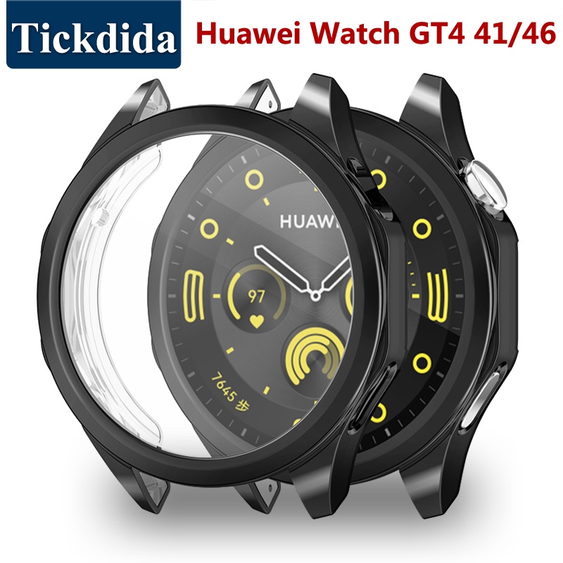 เคสป้องกันเต็มรูปแบบ สําหรับ Huawei Watch GT 4 46/41 มม. สมาร์ทวอทช์ กรอบป้องกัน นิ่ม คริสตัลใส TPU เคส สําหรับ Huawei GT4 เคส
