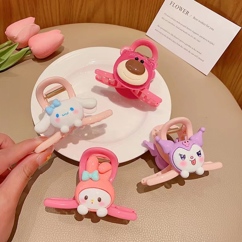 กิ๊บติดผม รูปการ์ตูนหมี และสตรอเบอร์รี่น่ารัก สีแคนดี้ เหมาะกับของขวัญ สําหรับเด็กผู้หญิง