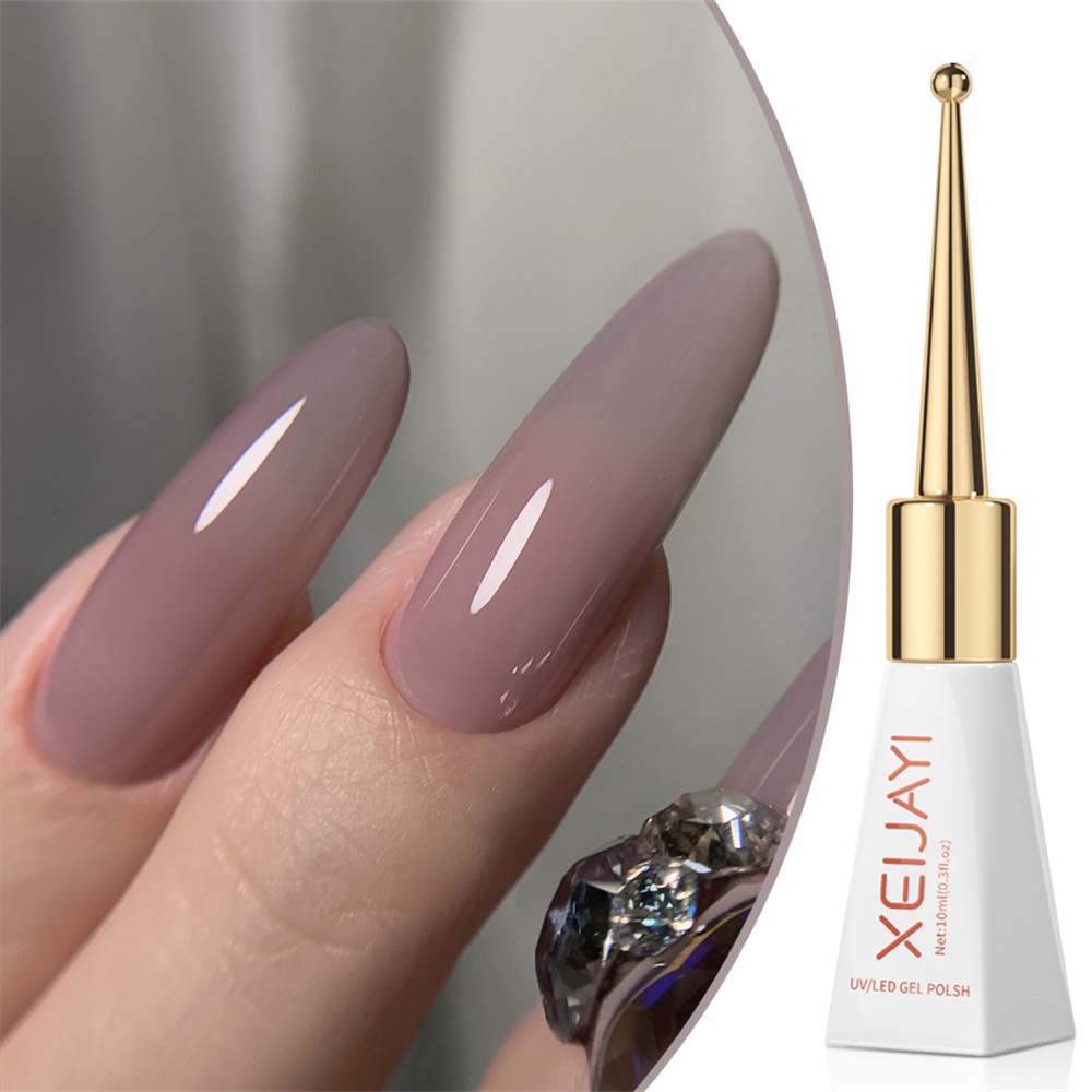Xeijayi 28 สีเล็บเจลสีนู้ดน้ำแข็งโปร่งใส No-wash Phototherapy กาวฤดูใบไม้ร่วงฤดูหนาวเล็บสำหรับเล็บ Shop 10ml JOYFEEL - รูปที่ 4