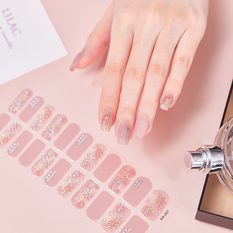 (ไม่ใช่ Uv Sticker) SS039-057 Finger DIY สติ๊กเกอร์ติดเล็บธรรมดาแฟชั่นสติ๊กเกอร์ปกติ 22 ชิ้น/แผ่น