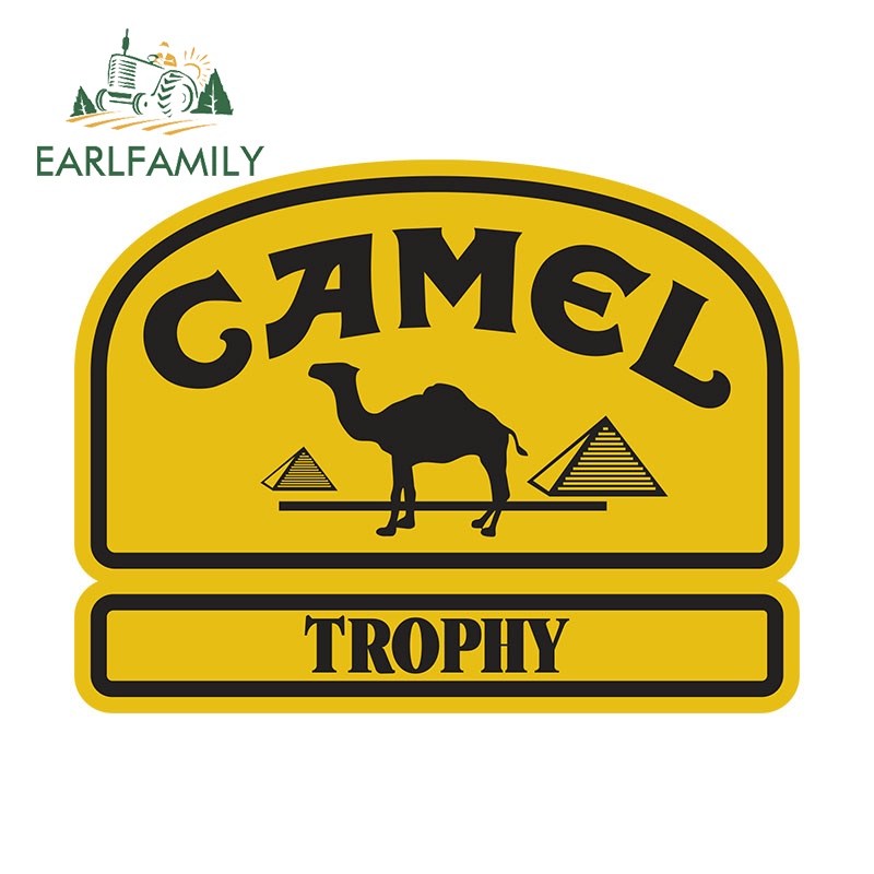 Earlfamily สติกเกอร์ ลายการ์ตูน Camel Trophy กันน้ํา กันแดด สําหรับติดตกแต่งหมวกกันน็อค รถจักรยานยนต์ แล็ปท็อป กระเป๋าเดินทาง 13 ซม.