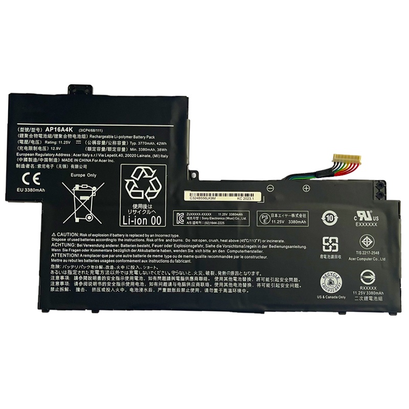 ACER Swift 1 SF113-31 N16Q9 N17P2 AP16A4K  Laptop Battery แบตเตอรี