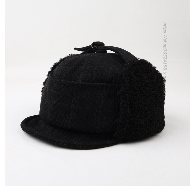 หมวกขนแกะ ป้องกันหู ให้ความอบอุ่น เหมาะกับฤดูใบไม้ร่วง และฤดูหนาว สําหรับผู้ชาย และผู้หญิง เล่นสกี - รูปที่ 5