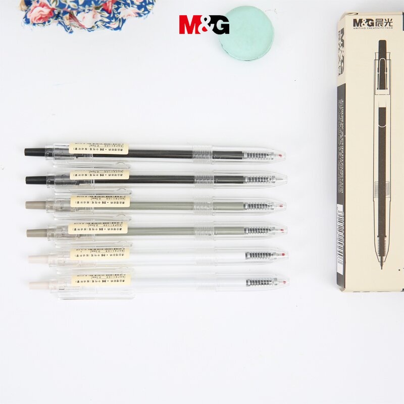 M&G เครื่องเขียน ปากกาเจล 0.5 สีดํา สําหรับนักเรียน สํานักงาน 1 ชิ้น