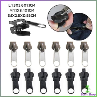 SIAM หัวซิปกระเป๋า ชุดซิปซ่อม มี 6 ชิ้น/เซต เปลี่ยน 3สี Zipper Head