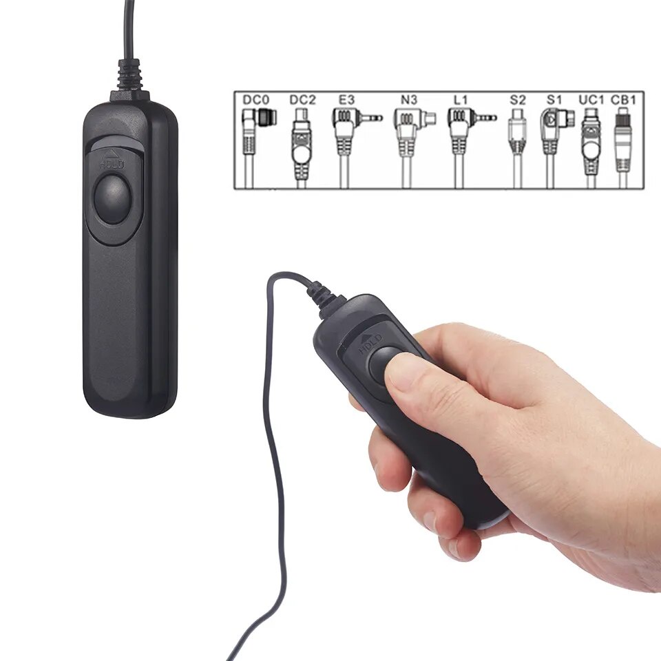 Photo Wired Timer Remote Control Shutter Release DC0 DC2 E2 L1 N3 E3 S1 S2 UC1 Cable For Canon Nikon
