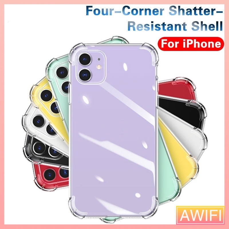AWIFI ส่งจากไทย เคสใสกันกระแทก เคสใส กันกระเเทก สำหรับรุ่น 11 11PRO 13PRO 13PROMAX 12 12PRO 14PROMAX 6 7 8#SI