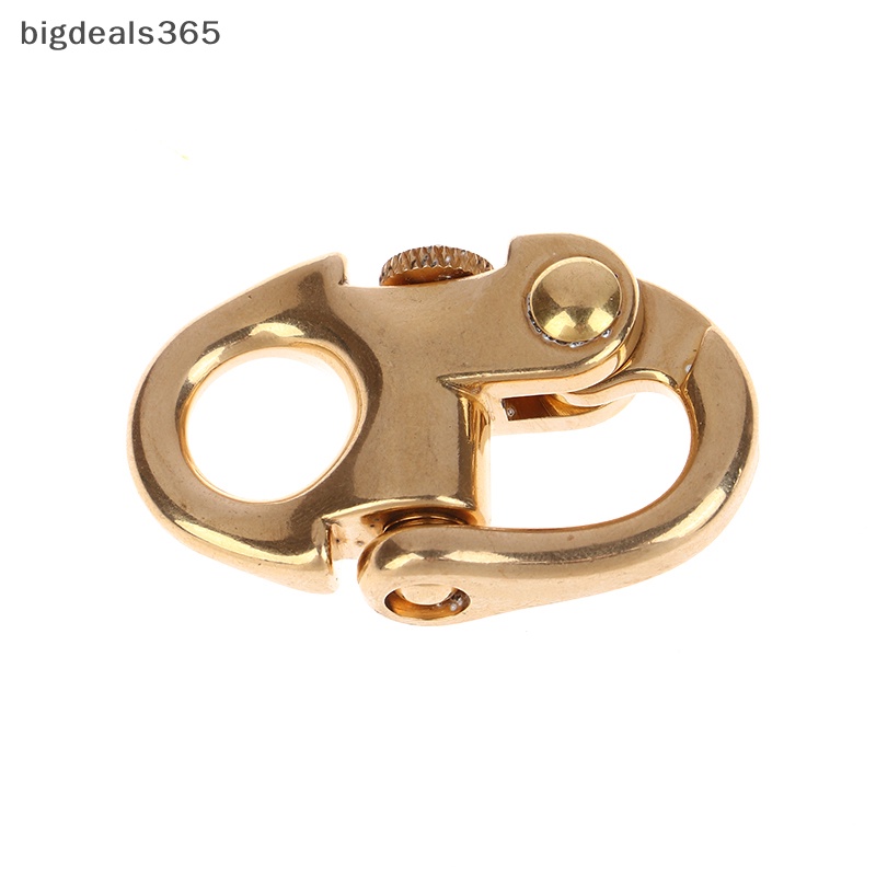 [bigdeals365] ใหม่ มีสินค้า ตะขอพวงกุญแจ ทองเหลือง อุปกรณ์เสริม สําหรับเชื่อมต่อกระเป๋าหนัง