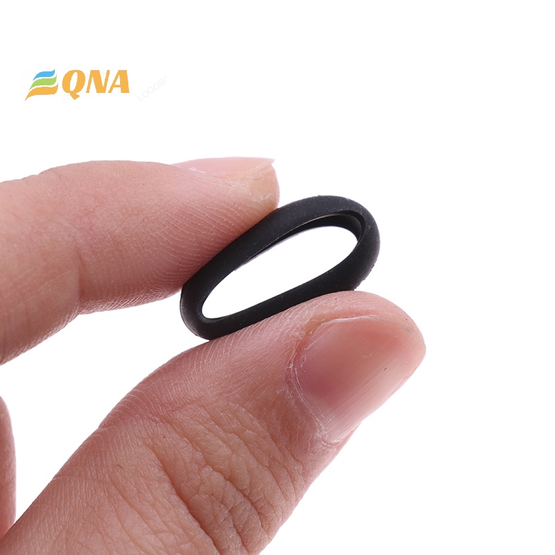 [QNA] ใหม่ เคสยางซิลิโคน แบบแบน ยืดหยุ่น สําหรับหูฟัง 15 มม. 10 ชิ้น