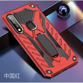 เคสหุ่นยนต์ ใช้สำหรับวีโว่ For Vivo Y11 Y12 Y15 Y17 ไฮบริด มีขาตั้งในตัว ตั้งโทรศัพทได้ กันกระแทก กันรอย Case TPU+PC