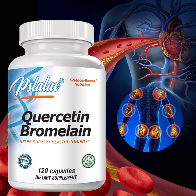 Pslalae Quercetin Bromelain - ช่วยสนับสนุนภูมิคุ้มกันสุขภาพหัวใจและข้อต่อ - ไม่ใช่จีเอ็มโอ