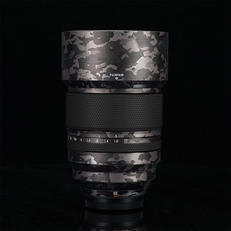 สติกเกอร์ฟิล์มคาร์บอนไฟเบอร์ ป้องกันเลนส์ ลายพราง 3M สําหรับ Fuji XF50F1.0
