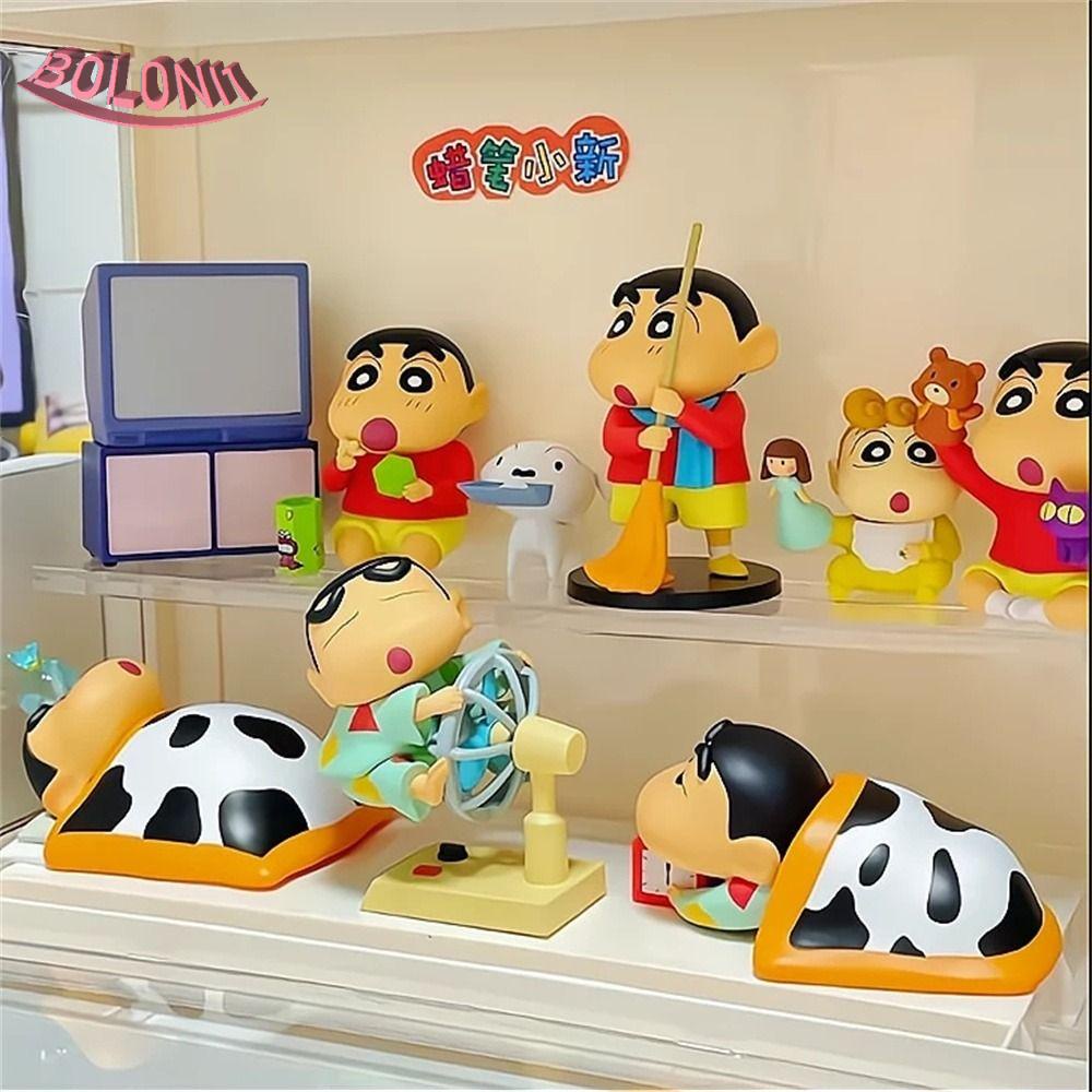 Bo โมเดลฟิกเกอร์ PVC รูปชินจัง ขนาด 9 ซม. ของเล่นสําหรับเด็ก