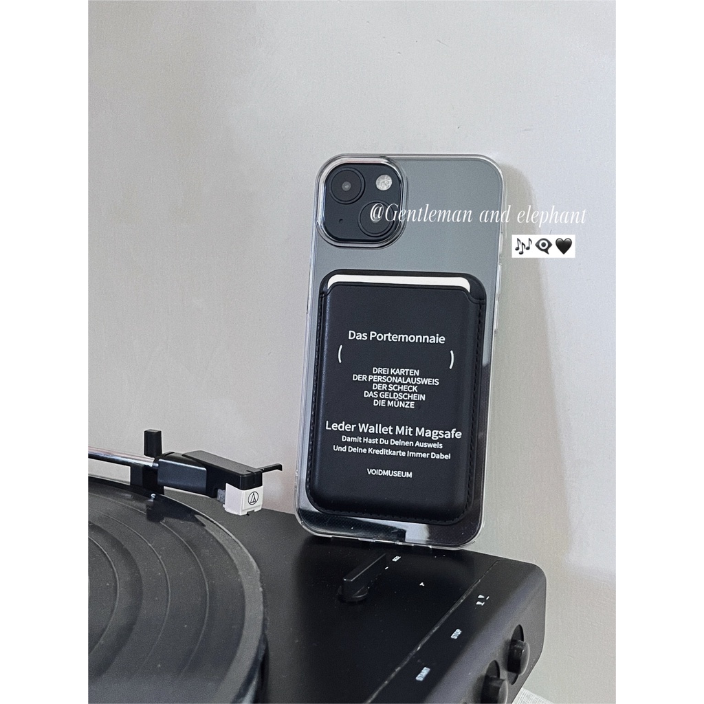เคสโทรศัพท์มือถือแบบหนัง ใส แม่เหล็ก ไร้สาย พร้อมช่องใส่บัตร สําหรับ 15pro 13pro 14promax 11 12 14 XSMAX