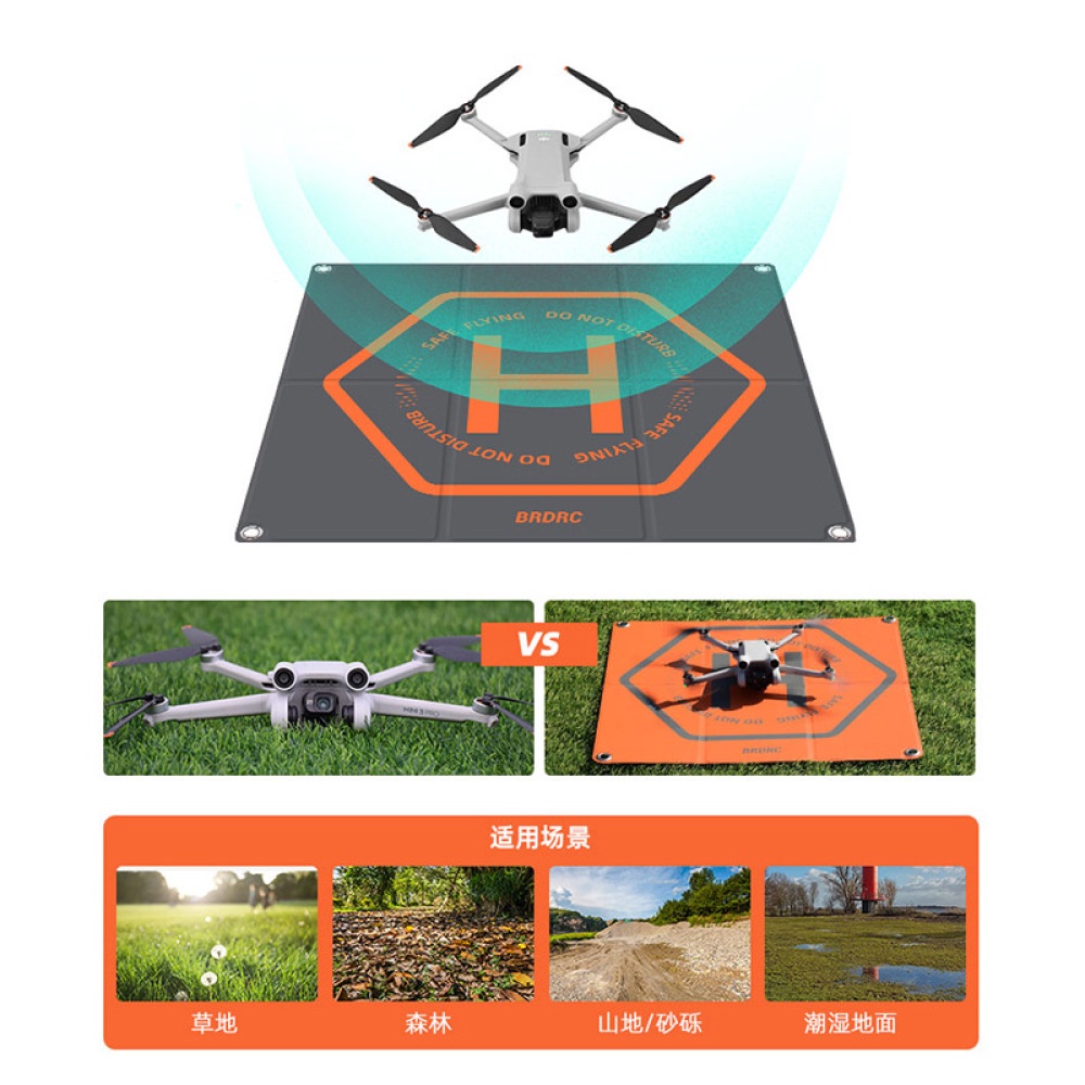 เหมาะสําหรับ DJI AIR3S/ Mini 4Pro ผ้ากันเปื้อน Mavic 3 Pro/Avata drone landing pad AIR3 อุปกรณ์เสริม