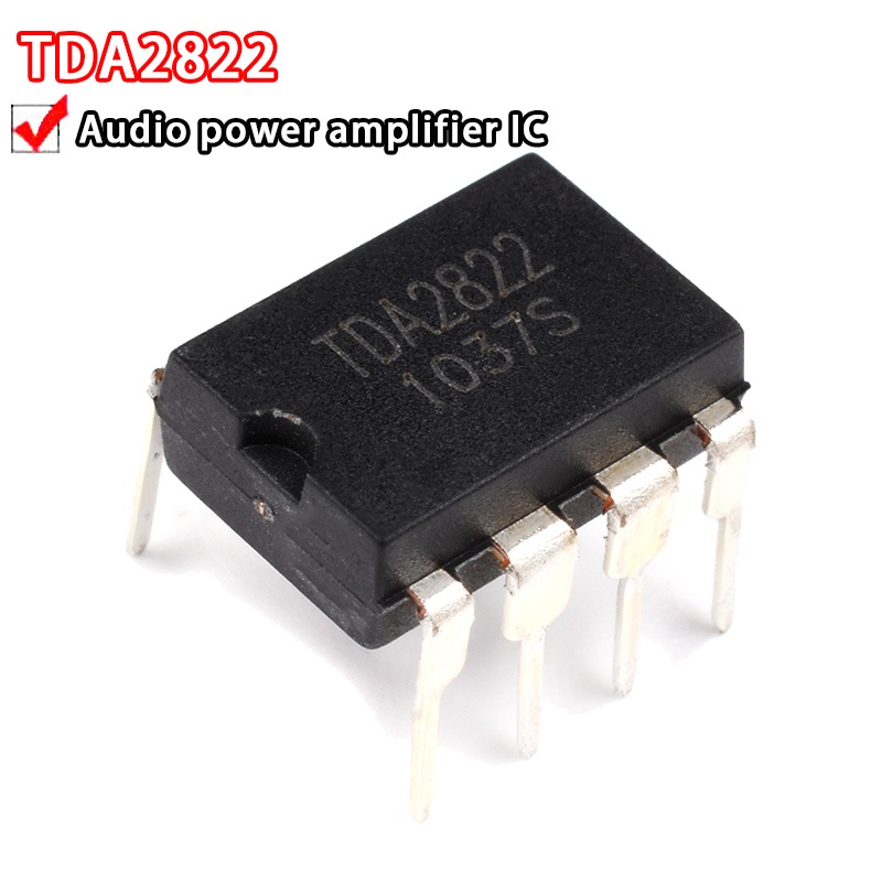 10PCS TDA2822M TDA2822 เครื่องขยายเสียง IC in-line DIP-8 ชิป IC