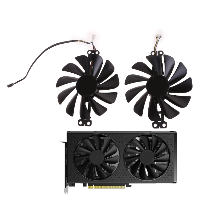 คอน 95MM FY010010M12LPA FDC10U12S9-C RX6600 6600XT กราฟิกการ์ดพัดลมสําหรับ XFX Radeon RX6600 6600XT 