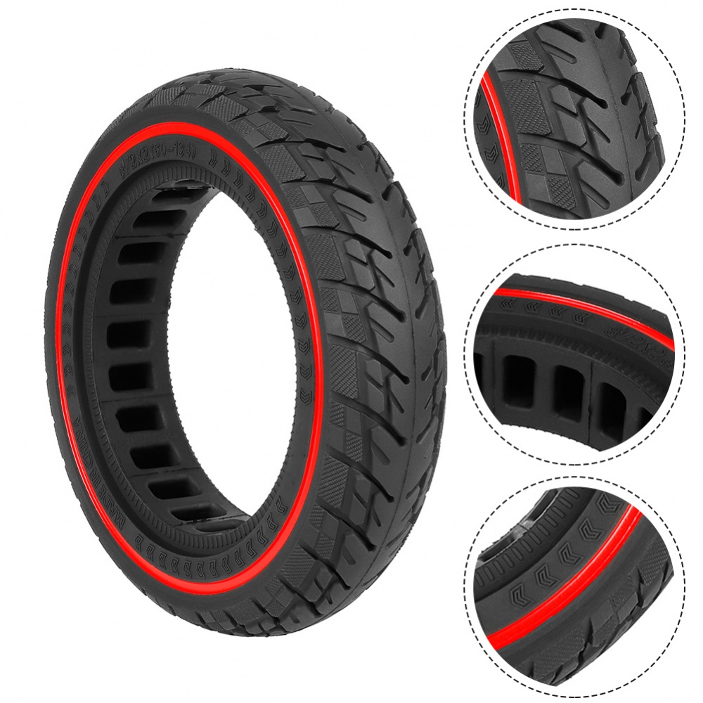 Solid Tyre Rubber Useful 8 1/2*2(50-134) Black Electric Scooters Functional
