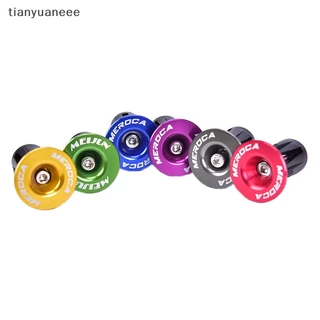 Tianyuaneee 2 ชิ้นจักรยานบาร์ปลายปลั๊กอลูมิเนียมแผนที่ Grip Anti-slip Firm Handlebar Caps ดีมาก
