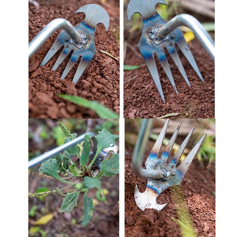 👍COD👍เครื่องมือกำจัดวัชพืช จอบ คราด คราดหญ้า คราดเหล็ก คราด คราดถอนหญ้า คราดมีด้าม กำจัดวัชพืช คลายดิน - รูปที่ 6