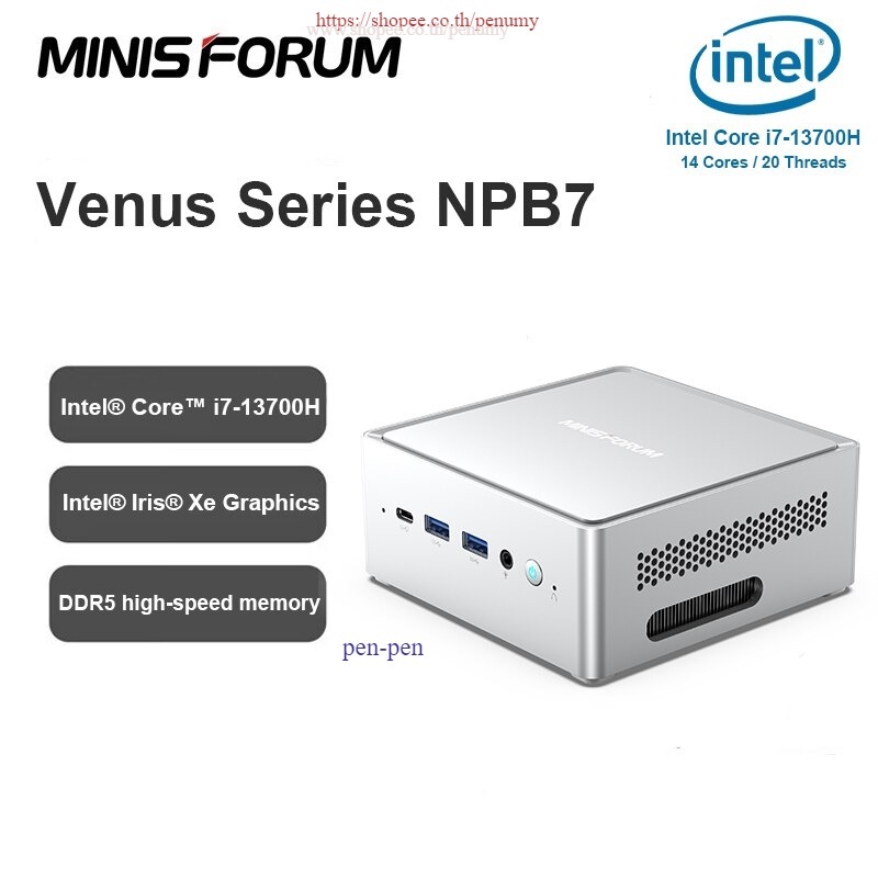 คอมพิวเตอร์แบบ mini-PC Minisforum NAB6/NPB7  Intel Gen 12/13