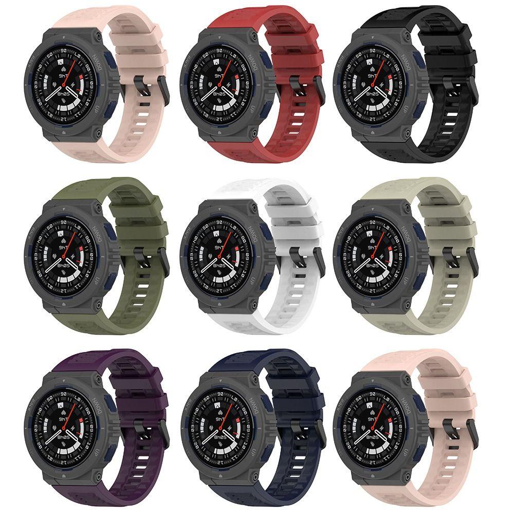 สายรัดซิลิโคน BREEZE, สายรัดข้อมือทดแทนอัจฉริยะ, นาฬิกาสร้อยข้อมือแบบนุ่มสําหรับ Amazfit Active Edge - รูปที่ 3