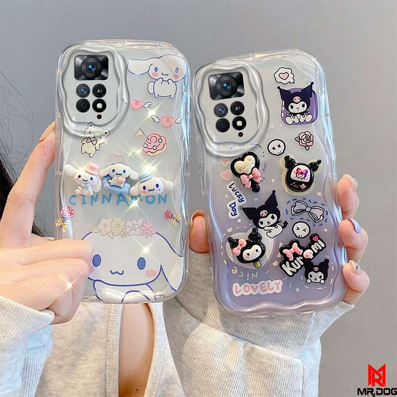 เคส Redmi NOTE 11 NOTE 11S ตุ๊กตาสามมิติ สีใส การ์ตูน กรณีป้องกันโทรศัพท์มือถือ TY5