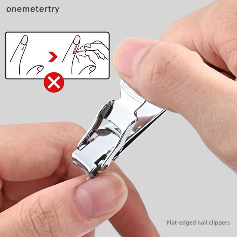 Onem กรรไกรตัดเล็บ สเตนเลส ขนาดเล็ก แบบพกพา บางพิเศษ