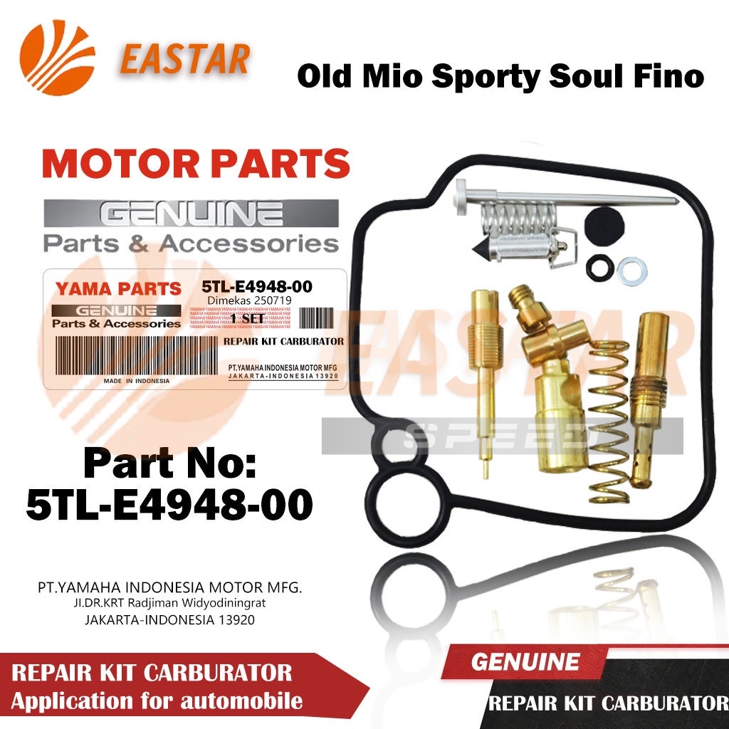 ชุดซ่อมคาร์บูเรเตอร์ Mio Sporty Soul Fino 5tl