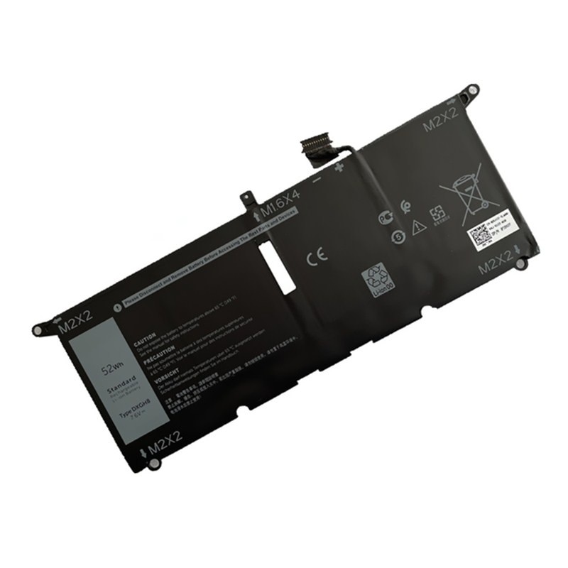 DXGH8 Laptop Battery For Dell XPS 13 9380 9370 7390 For Dell Inspiron 7390 2-in-1 7490 G8VCF 0H754V 