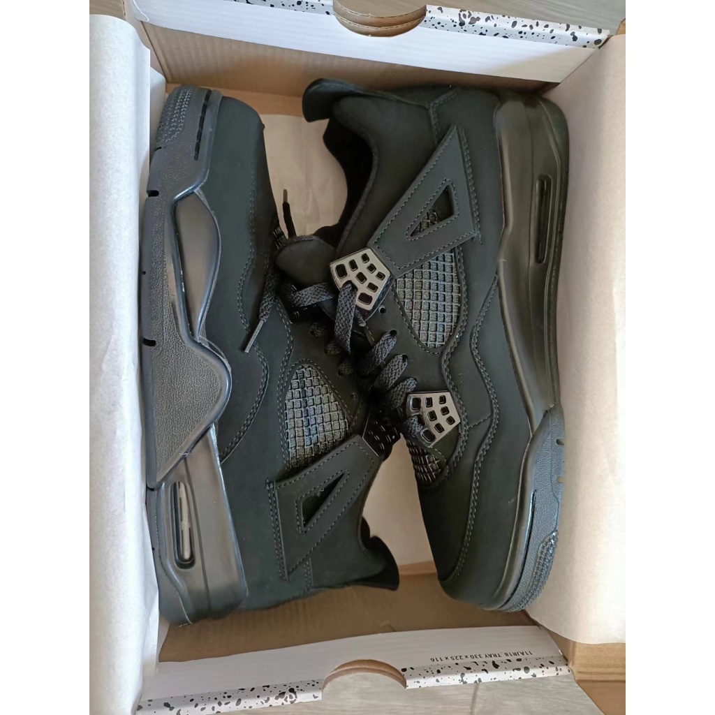 Air Jordan 4 Black Cat Men And Women Basketball Shoes AJ4 Sneakers AJ Sport Shoes CU1110-010