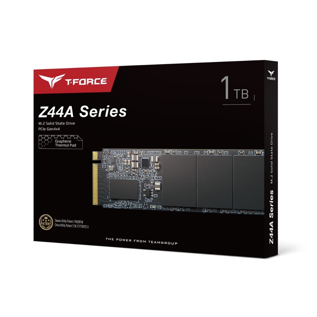 Team T-Force Z44A5 1TB M.2 PCIe NVMe Gen4x4 SSD (Read UpTo 5000 MB/s) รับประกัน 5ปี ศูนย์ไทย