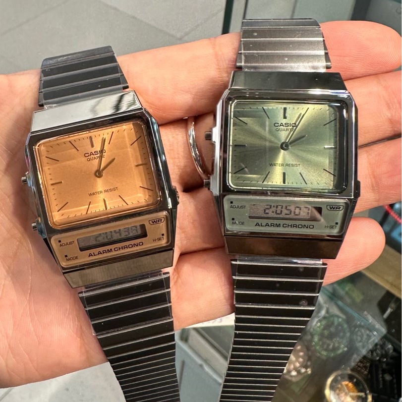 [Time Cruze] Casio AQ-800 Analog Digital Adjustable Strap Men Women Watch AQ-800EC-2A AQ-800ECGG-3A