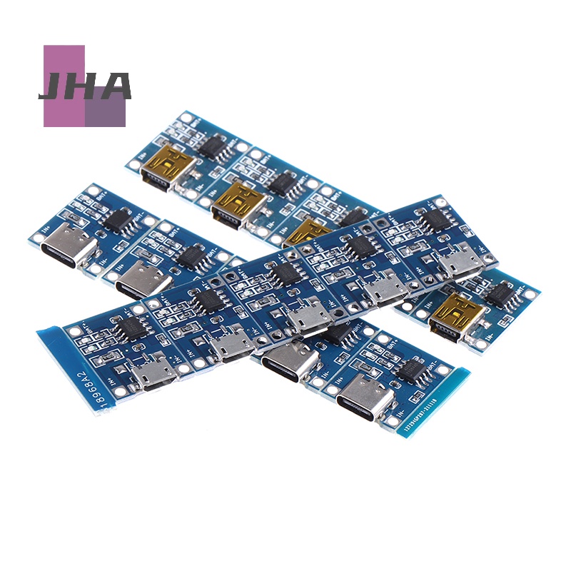 [JHA] ใหม่ บอร์ดชาร์จลิเธียม ไมโคร USB 5V 1A TYPE-C 18650 TC4056A TP4056 5 ชิ้น