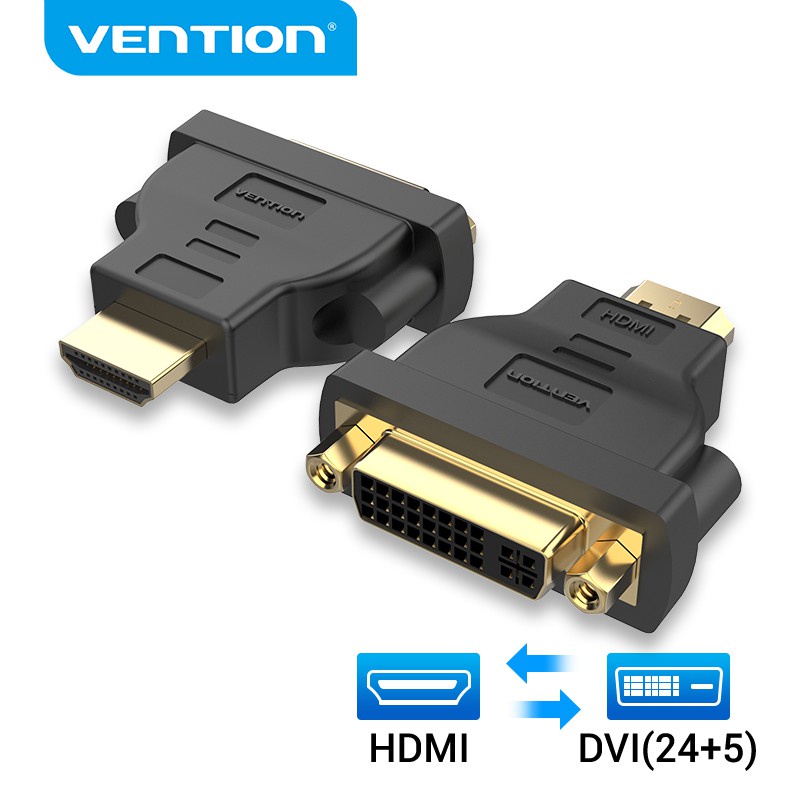 Vention อะแดปเตอร์แปลง DVI เป็น HDMI เป็น DVI 24+1 DVI 1080P HDMI