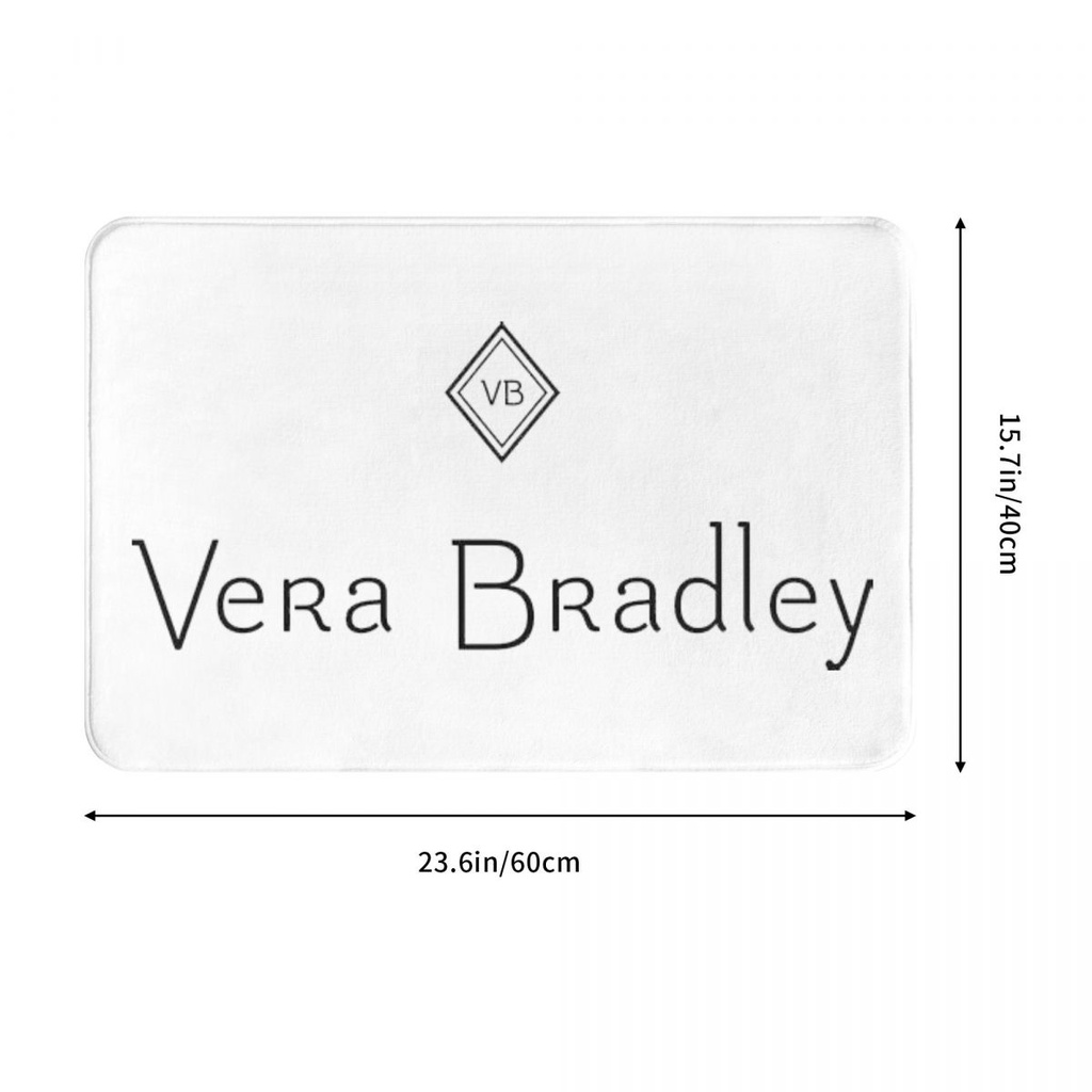 Vera Bradley พรมเช็ดเท้า ผ้าสักหลาด กันลื่น ดูดซับน้ํา แห้งเร็ว 16x24 นิ้ว สําหรับห้องน้ํา ห้องนั่งเล่น โซฟา ห้องนอน พร้อมส่ง