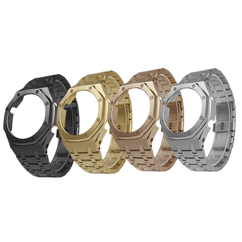 สายนาฬิกาข้อมือสเตนเลส และเคส สําหรับ Casio G-Shock GA2100 GA2110 รุ่นที่ 3