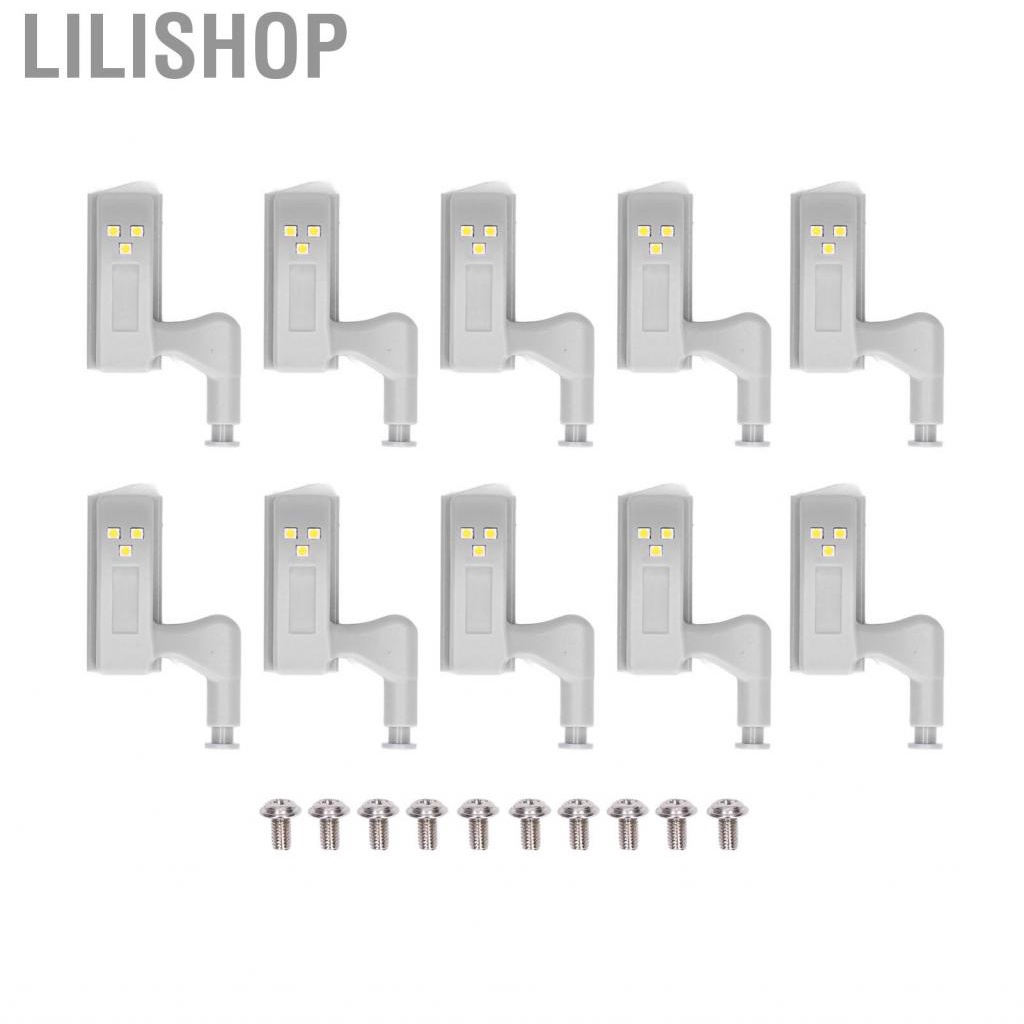 Lilishop 10x LED Cabinet Inner Hinge Sensor Light Bedroom Closet Wardrobe Night
