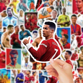 ฟุตบอล Star Cristiano Ronaldo กันน้ํา Graffiti สติกเกอร์น่ารัก 50 ชิ้นสําหรับหมวกกันน็อคจักรยานบัญชีมือกล่องดินสอ Decals LanLanStickersWorld