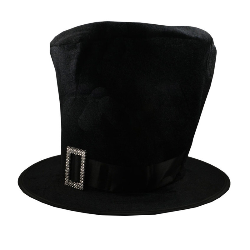 หมวกฟาบริค ลายนักมายากล Fedora สีดํา สวมใส่สบาย สําหรับผู้ใหญ่
