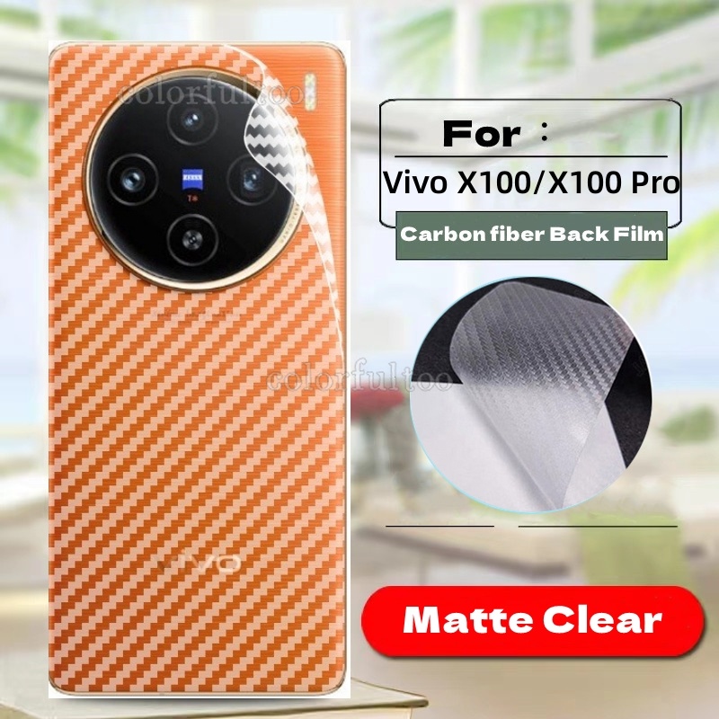 ฟิล์มคาร์บอนไฟเบอร์ด้านหลังสําหรับ Vivo X300 Ultra FE Pro X300Ultra X300FE X300Pro X300S X 300 Back Protector ฟิล์มนุ่มโปร่งใสคลุมทั้งหมดป้องกันหน้าจอสติกเกอร์