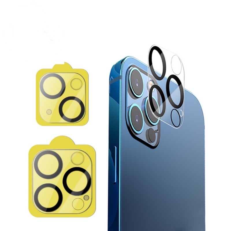 กล้อง 3D HD ฟิล์ม ติด กล้อง ไอโฟน iPhone 11 14 13 Pro Max 12 Pro Max 15 Plus 13promax 13 mini ฟิล์มป้องกันเลนส์