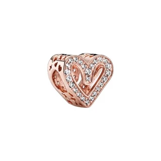 ใหม่ Charms สร้อยข้อมือ 925 จี้เงินสเตอร์ลิงคลิป evil eye Gold letter stopper เครื่องประดับดอกไม้ Apple Dog Claw กาแฟยูนิคอร์น Rose Gold Charm DIY Fine Bead